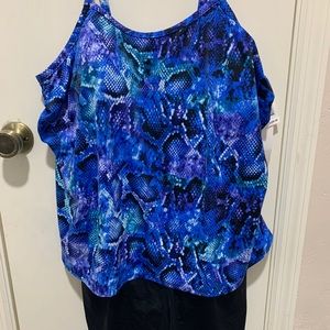 Trim shaper women size 24 one piece bathing suit